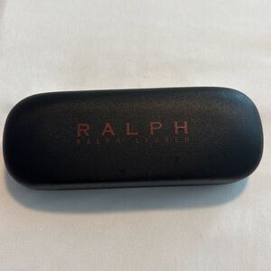 RALPH LAUREN hard shell eyeglass case sunglasses case black OS